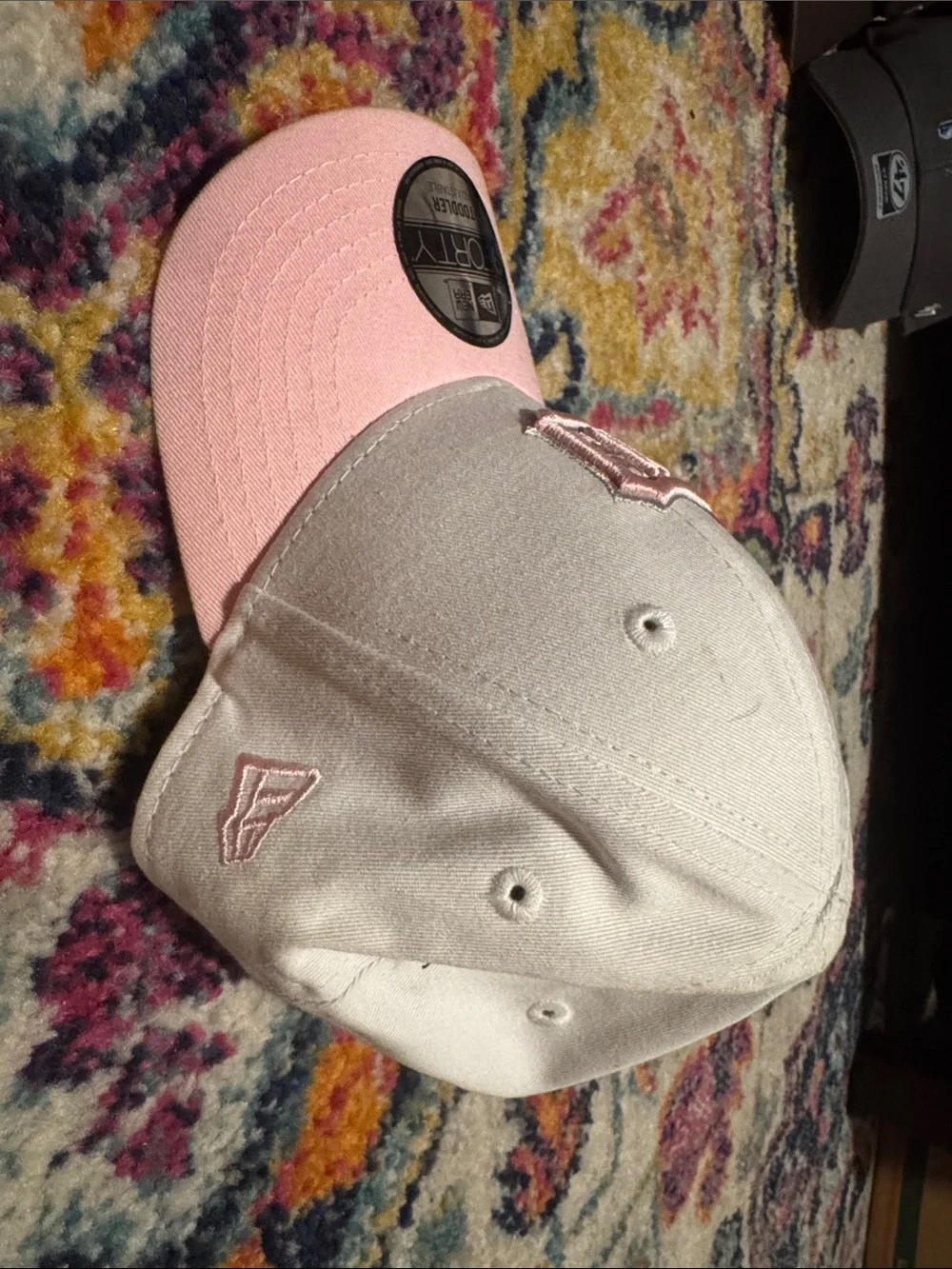 New Era Toddler Pink & Cream Detroit D Cap with Minnie Accent